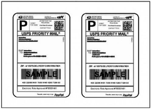 Shipping Labels (Paypal, Ebay) - 7&#034; x 4.5&#034; - 20,000 Labels