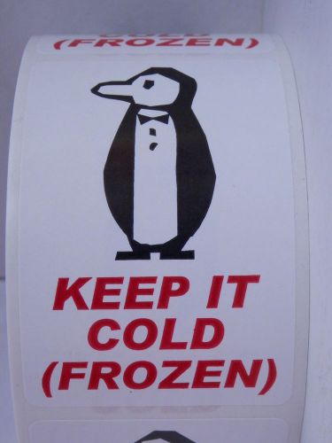 KEEP IT COLD (FROZEN) Warning Labels Stickers (50 labels)