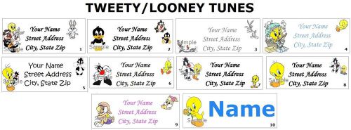 *CUTE * Tweety / Looney Tunes Return Address Labels &amp; Name Stickers