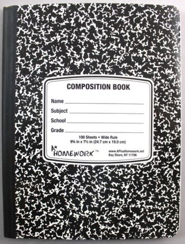 Black Marble Composition Book (Lot of 20)