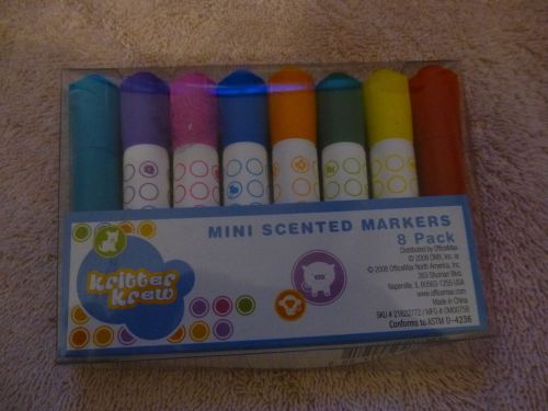 Kritter Krew Mini Scented Markers Pack of 8