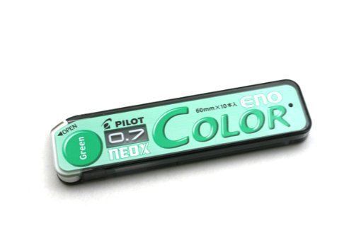 Pilot Color Eno Neox Mechanical Pencil Lead - 0.7 mm - Green(Japan Import)