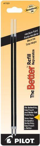 Pilot Bps Easy Touch Ballpoint Pen Refill - 1 Mm - Medium Point - Black (77221)