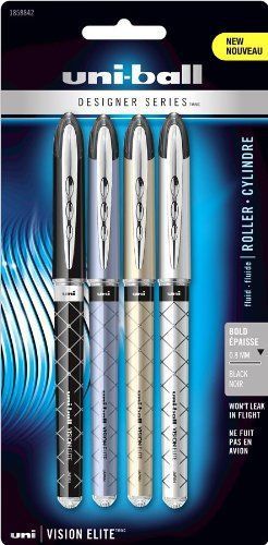 Uni-ball vision elite designer series roller ball pen - bold pen (san1858842) for sale