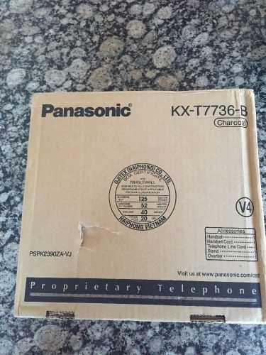 Panasonic KX-T7736 Hybrid System Corded Telephone, Black