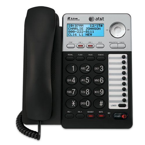 AT&amp;T 17929 na 1-Handset 2-Line Landline Telephone with Digital Display caller ID