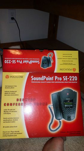 Polycom SoundPoint Pro SE-220 Audio Conferencing, HD Voice