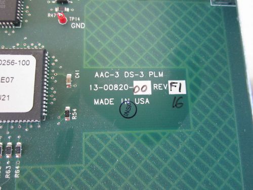 ADC 01-10300003 DS3 PLM BAL5NS0FAA AAC-3 Interface Module 13-00820-00 rev F1