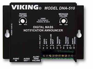 New viking viki-vkdna510 digital mass notification announcer for sale