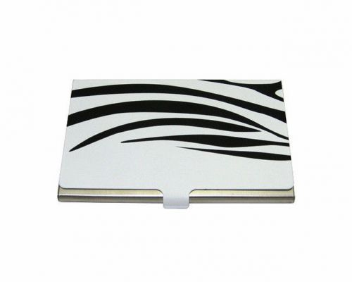 24pcs Wholesale Lot Stainless Steel Business Card Case BH-S004 *Black Zebra
