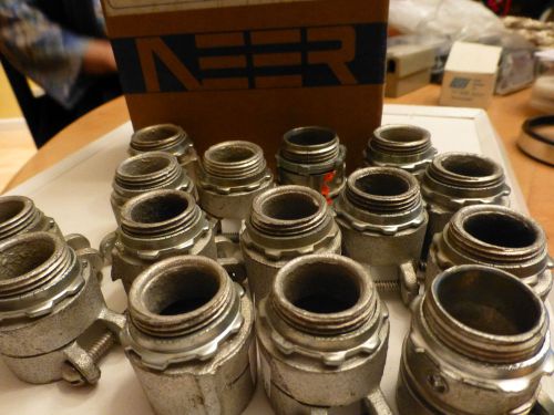 NEER FC 5501 1/2&#034; Zinc Die-Cast Connector SET SCREW TYPE armored cable 15 units