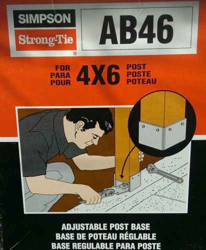 Simpson strong tie ab46 for 4x6 post for sale
