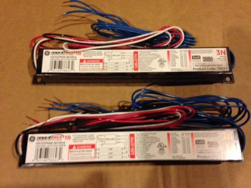 Lot of 2 ge 78623 ge332max-n/ultra t8 3n 120/277-volt electronic ballasts for sale