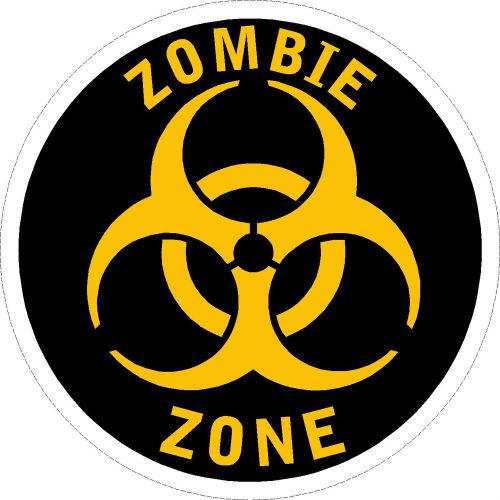 ZOMBIE hard hat decals stickers helmets funny  toolboxes laptops lunchboxes