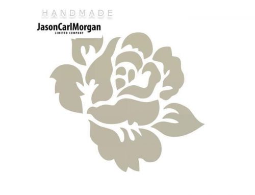 JCM® Iron On Applique Decal, English Rose Silver