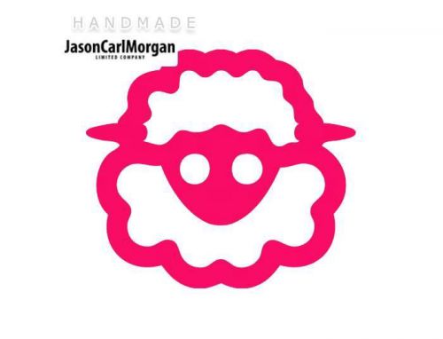 JCM® Iron On Applique Decal, Sheep Neon Pink
