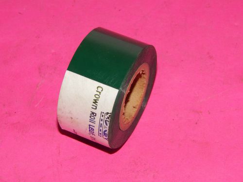 1 Roll of crown roll leaf screen printing foil 1&#034; inch width color green