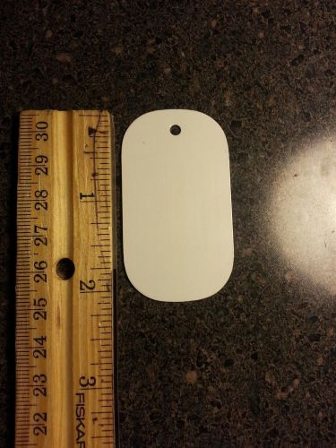 2.25&#034; x 1.5&#034;  dog tags - aluminum sublimation blanks -  15 pieces -white for sale