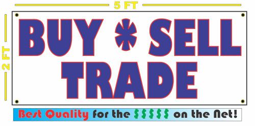 BUY SELL TRADE Banner Sign 4 Video Games Movies DVD Books Car Lot Cards Comics