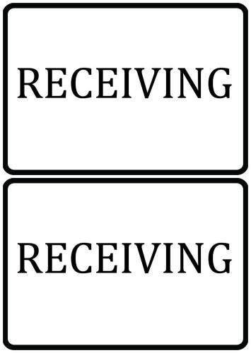 Receiving Signs Set Of Two Warehouse Information Shipping Receiving USA Made 98