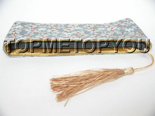 Nice 5pieces silk pouches Jewelry Zipper Tassel bags E521