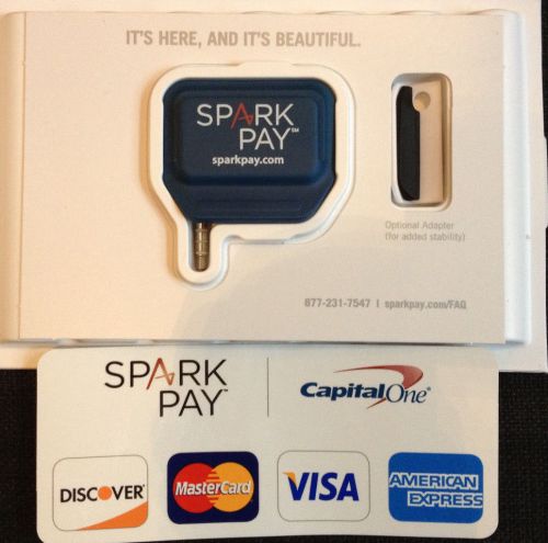NEW CapitalOne Spark Pay Electronic Credit &amp; Debit Card Reader, iPhone, Android