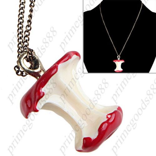 Emulationial Apple Core Pendant Necklace Long Sweater Chain Emo Free Shipping