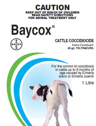 Baycox cattle 1 litre calf &amp; cattle treatment for coccidiosis drench for sale