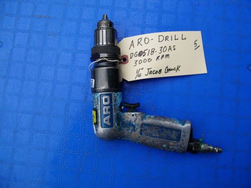 ARO- PNEUMATIC DRILL - DG051B-30AS, 1/4&#034; JACOBS CHUCK 3000 RPM