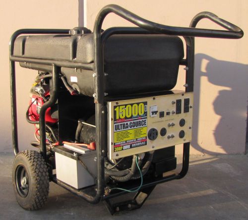 Generac 15 kw 15000 watt generator 30hp gasoline engine 120/240v for sale