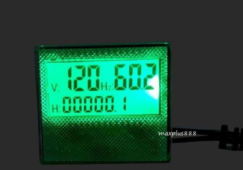 5pcs 300v 1 phase generator digital hour frequency voltage lcd combo meter gauge for sale