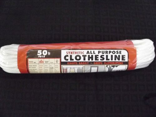 1 - 50 ft x 3/16&#034; SYNTHETIC All Purpose Clothesline #815
