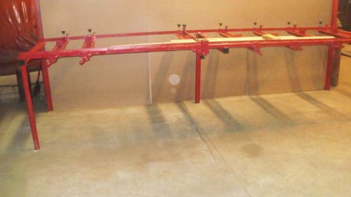 12 ft Cabinetmakers glue clamps with rack