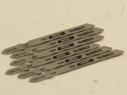1 lot of 6 - Dewalt thin metal blades pt# DW3776 (#226)