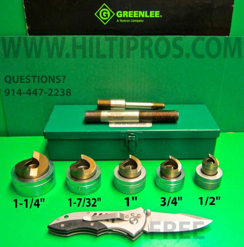 Greenlee 744 slugbuster punch set, in excellent condition, free knife, fast ship for sale