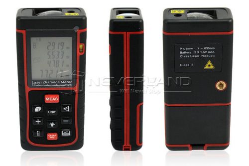New rz-e50 50m digital laser distance meter measure range finder area volume for sale