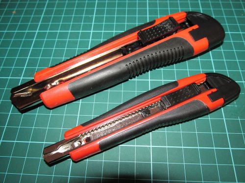 Brand New 2PC Snap Off Blade Knife Handles Only Tradesman Knife Holder No Blades