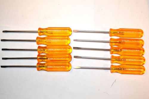 10 nos xcelite usa 3/16&#034; x 4&#034; slotted screwdriver #r3164 ro44 list $88 machinist for sale