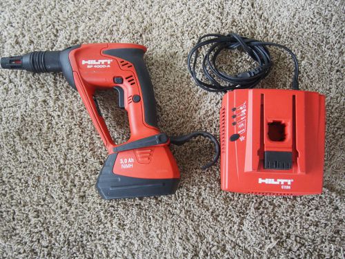 Hilti SF 4000-A 18 V Cordless Drywall Screwdriver 3,0 Ah Battery &amp; C7/24 Charger