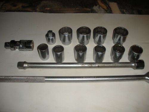 Wright 14 piece 3/4&#034; drive socket set for sale