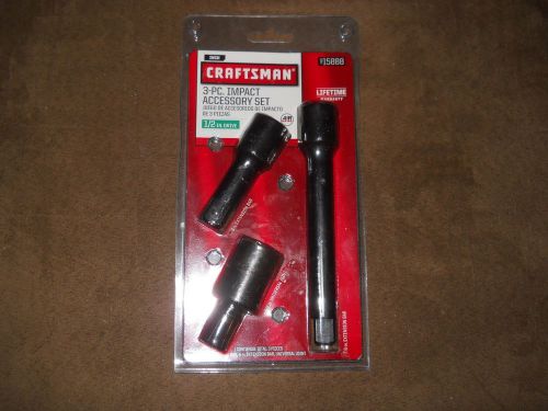 Craftsman 3-pc Impact Accessory Set 1/2 in Drive 9 15888  /  See My Description