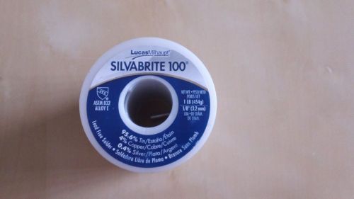 New Silvabrite 100 Lead Free Solder, 1/8 &#034;D