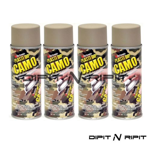 Performix Plasti Dip 4 Pack of Camo Tan Aerosol Spray Cans Rubber Dip Coating