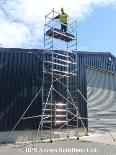 7.2m Trade Quick Erect Folding Aluminium Scaffold Tower/Towers Next Day Delivery