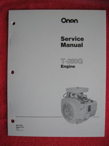 ONAN T-260G ENGINE SERVICE MANUAL