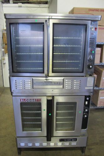 Blodgett model top fa-100 commercial double stack gas baking convection oven for sale