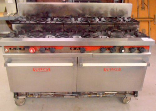 VULCAN 10 eye range with double standard ovens (natural gas)