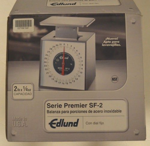 Edlund SF-2 Premier Series Fixed Dial Mechanical 32 Oz Stainless Portion Scale