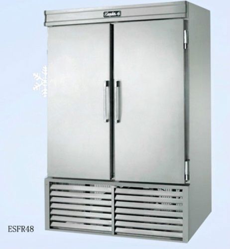 Leader 48&#034; 2 stainless steel doors commercial reach in freezer nsf model esfr48 for sale