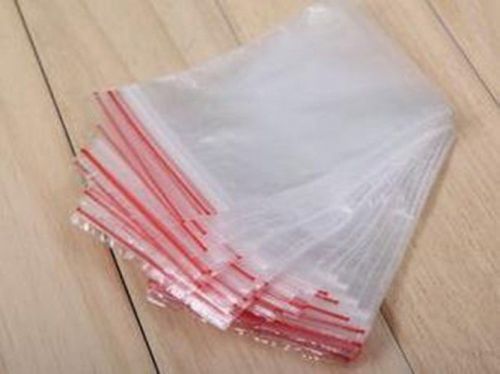 500x ziplock clear plastic bags PE gift bag jewelry pouch 6*8cm